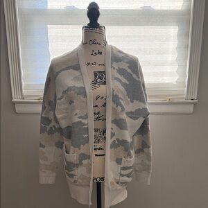 Camouflage Sweater Cardigan